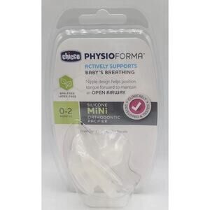 NEW Chicco PhysioForma Mini Silicone Orthodontic Pacifier 0-2 months Infant Baby